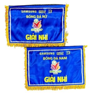 Cờ Lưu Niệm bóng đá cờ ngang