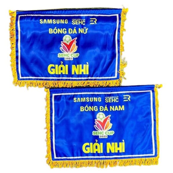 Cờ Lưu Niệm bóng đá cờ ngang