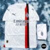 Bộ áo bóng đá Ac – AC milan trắng hàng Thailand 2023-2024 Giống thi đấu 99%