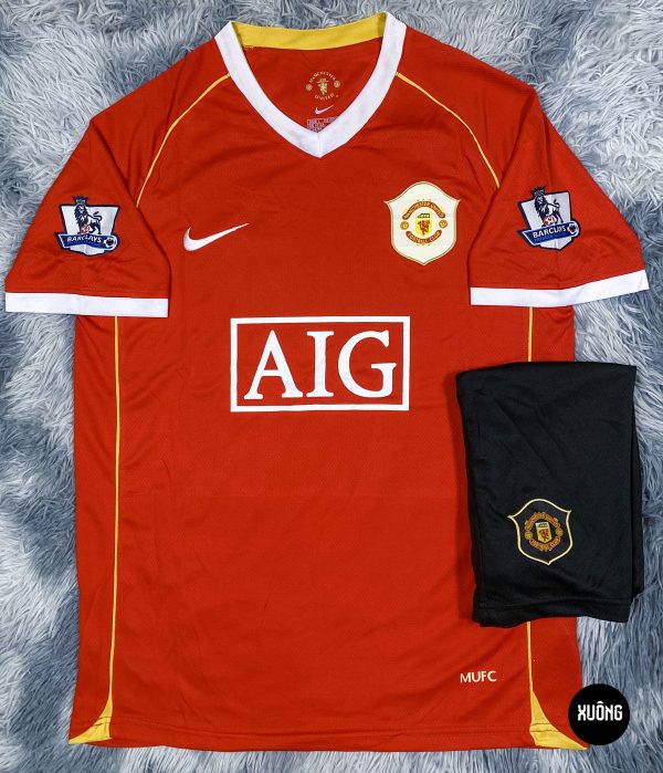 Bộ áo bóng đá retro MU-Manchester United 2006 hàng Thailand Giống thi đấu 99%