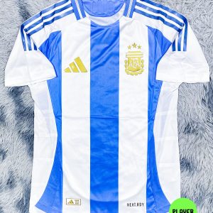 Bộ áo bóng đá đội tuyển Argentina sân nhà Player Bodyfix 2024/25 hàng Thailand chuẩn thi đấu 100%