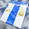 Bộ áo bóng đá đội tuyển Argentina sân nhà Player Bodyfix 2024/25 hàng Thailand chuẩn thi đấu 100%