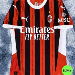 Bộ áo bóng đá Ac Milan sân nhà Supper Bodyfix 2024/25 hàng Thailand chuẩn thi đấu 100%