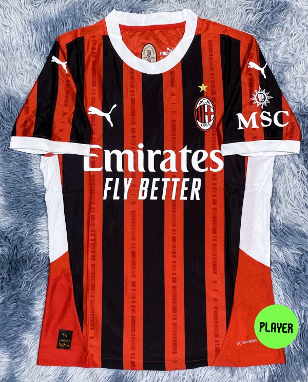 Bộ áo bóng đá Ac Milan sân nhà Supper Bodyfix 2024/25 hàng Thailand chuẩn thi đấu 100%