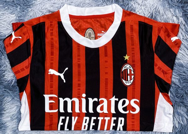 Bộ áo bóng đá Ac Milan sân nhà Supper Bodyfix 2024/25 hàng Thailand chuẩn thi đấu 100%